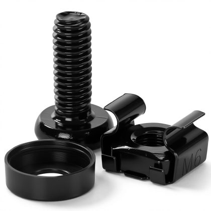 50 Sets Rack Mount Screws Nuts for Cabinet Router